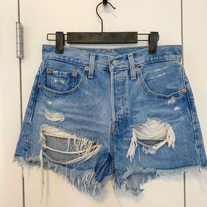 Levi's 501 High Waist Denim Shorts